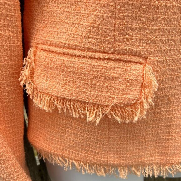 🍄Sag Harbor Plus Size Women's Tweed Blazer Jacket Floral Accent Size 18 (AA1) - Picture 6 of 13